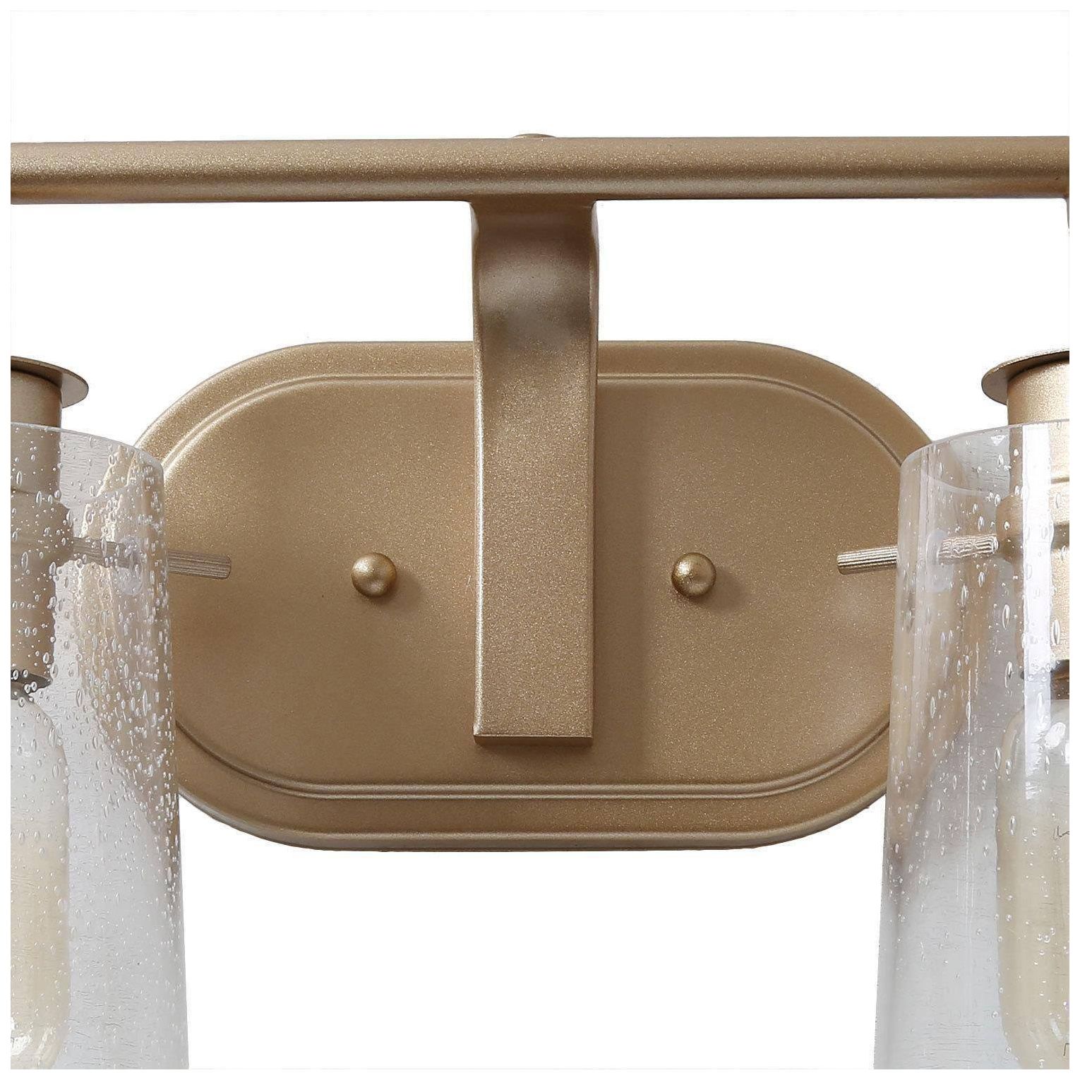 Image 4 4-lights 31"W Bell Gold Wall Lamp more views