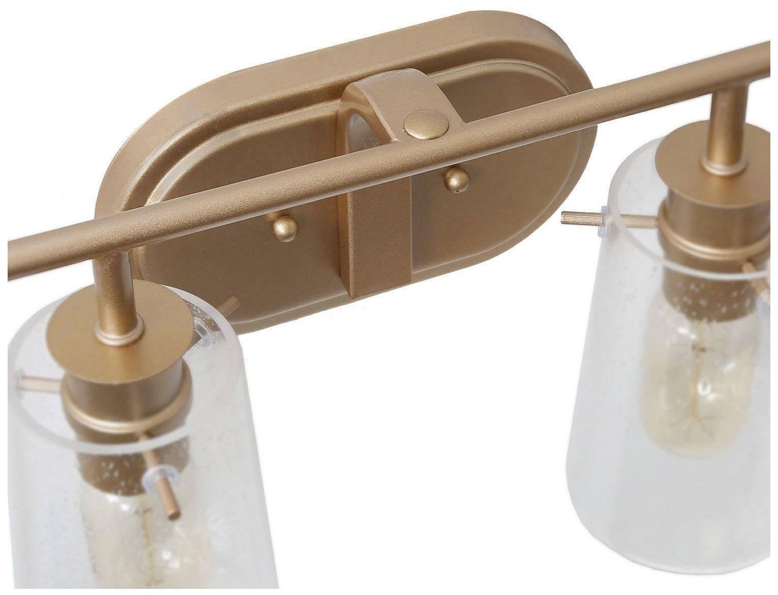 Image 5 4-lights 31"W Bell Gold Wall Lamp more views