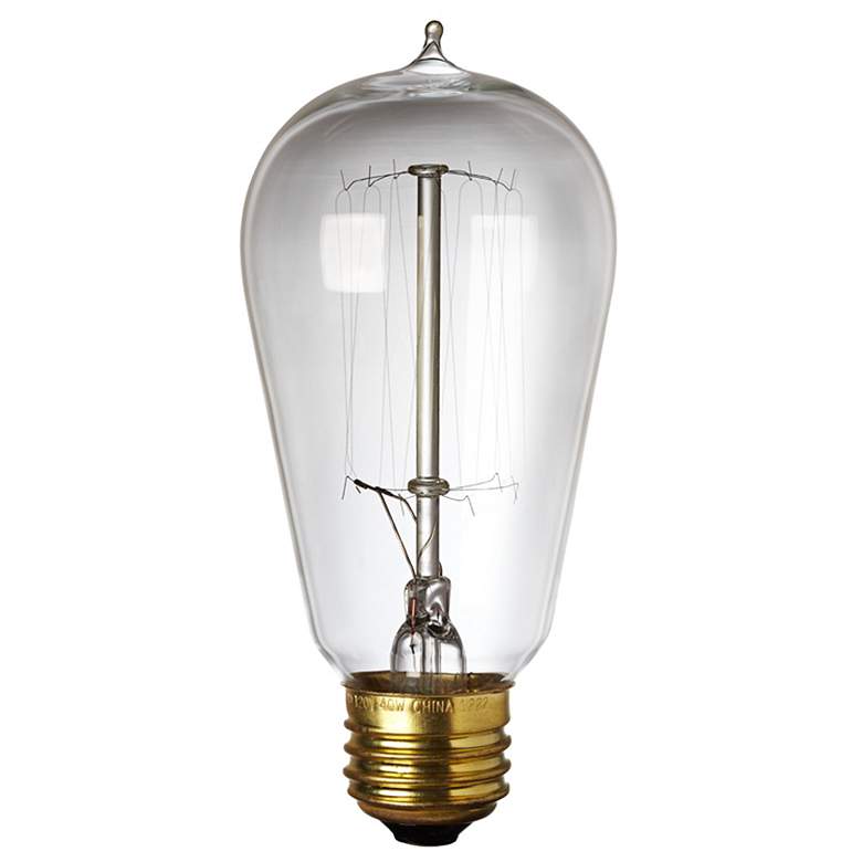 Image 2 4-Pack 40 Watt Edison Style Medium Base Light Bulbs more views