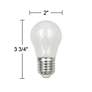 4-Pack 60W Equivalent Frosted 5W LED Standard A15 Bulbs