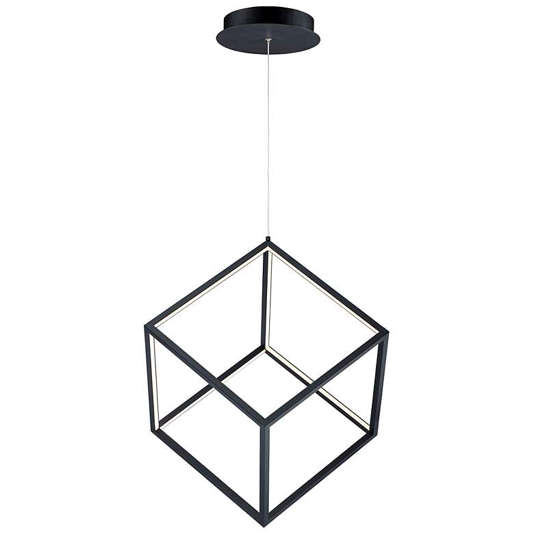 Image 1 4 Square 1-Light LED Pendant