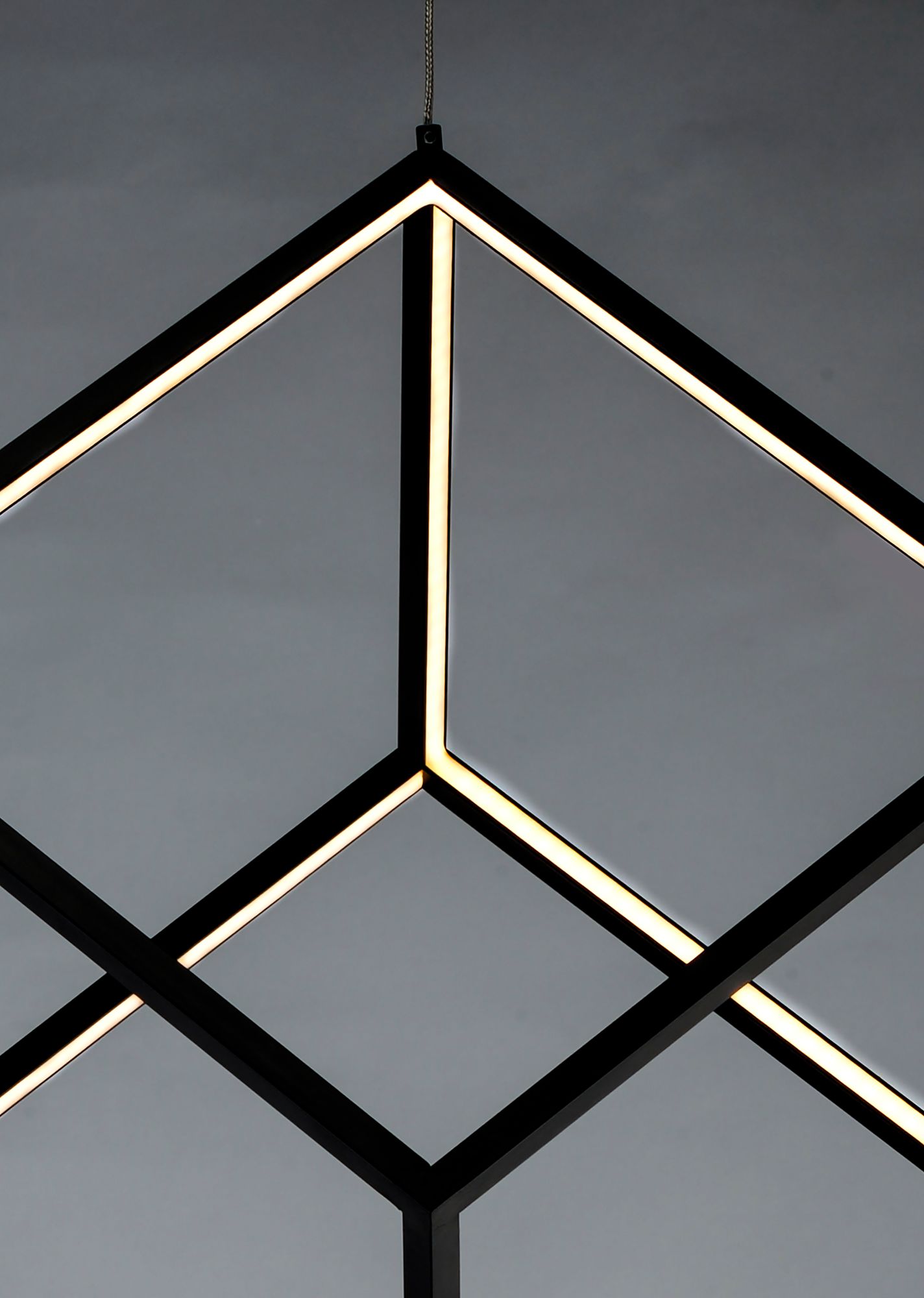 Image 4 4 Square 1-Light LED Pendant more views