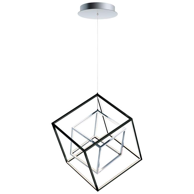 Image 1 4 Square 2-Light LED Pendant