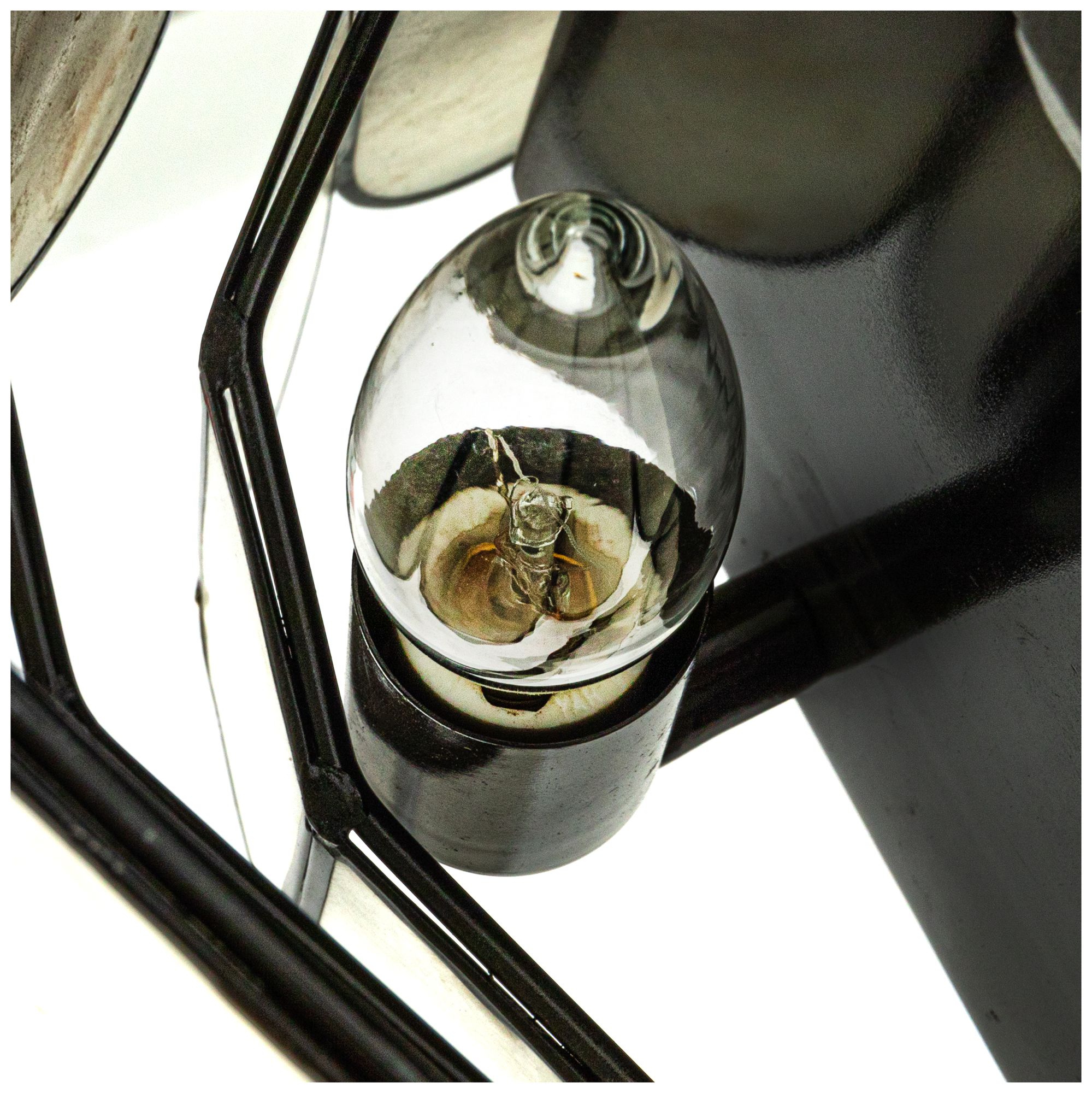 Image 5 4-Tier Capiz and Metal Wall Sconce, Natural with Black more views