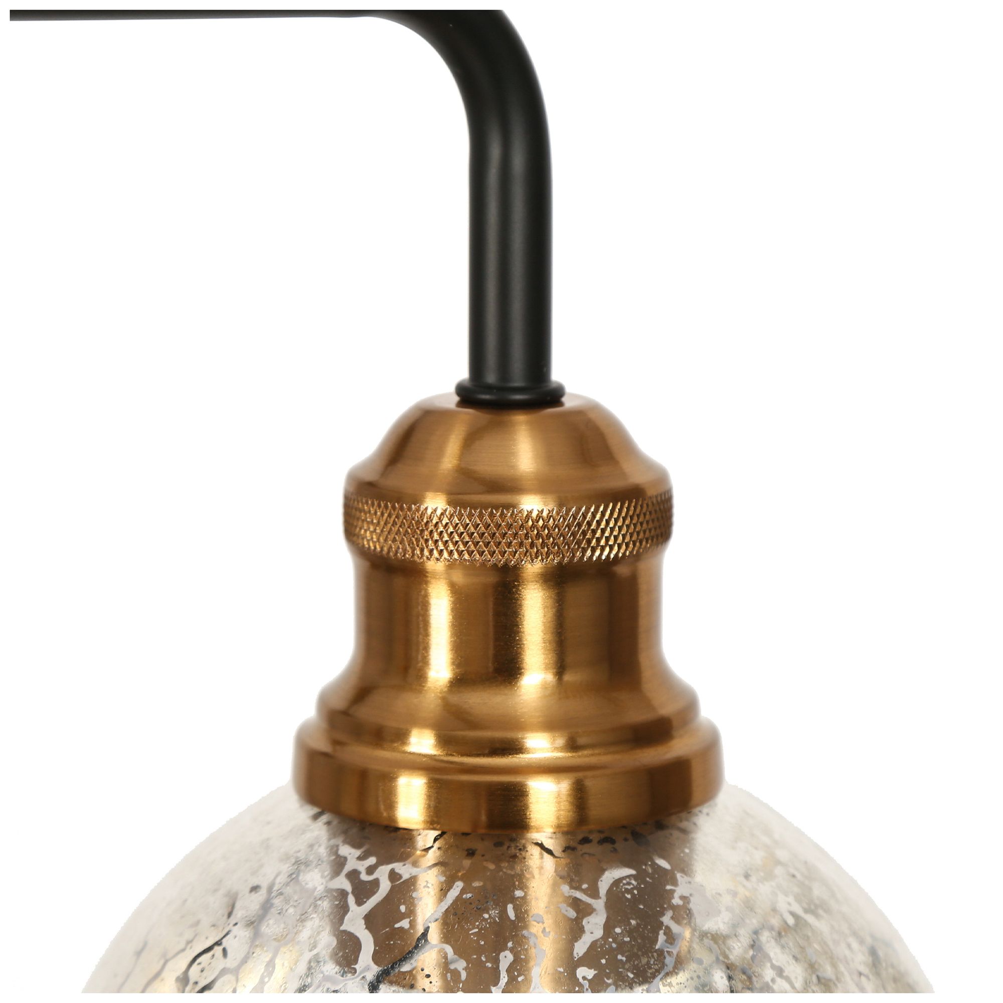 Image 6 40.5" Wide Matte Black and Polished Brass Gold Linear 8-Light Chandeli more views