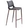 40.6x20.9x40.6 Ace Bar Chair GrayWalnut