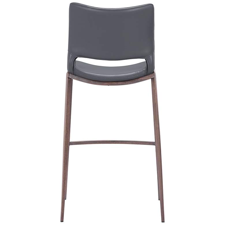 Image 5 40.6x20.9x40.6 Ace Bar Chair GrayWalnut more views