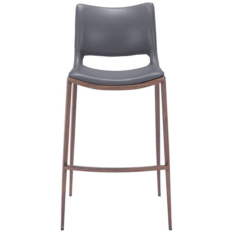 Image 7 40.6x20.9x40.6 Ace Bar Chair GrayWalnut more views