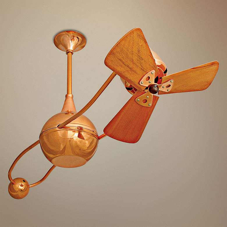 Image 1 40" Matthews Brisa 2000 Lunar Copper Ceiling Fan with Wall Control