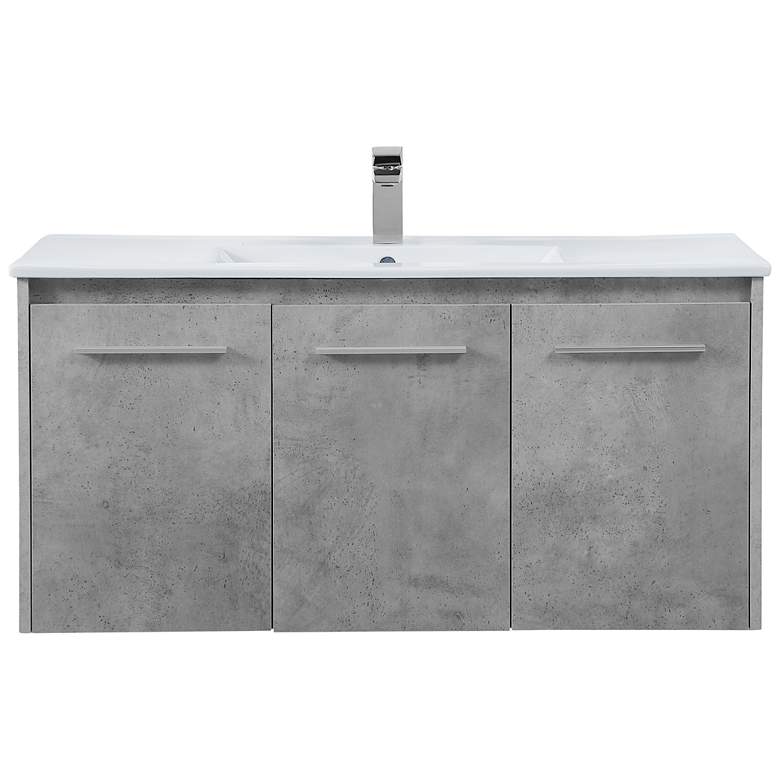 Image 1 40 Inch Single Bathroom Floating Vanity