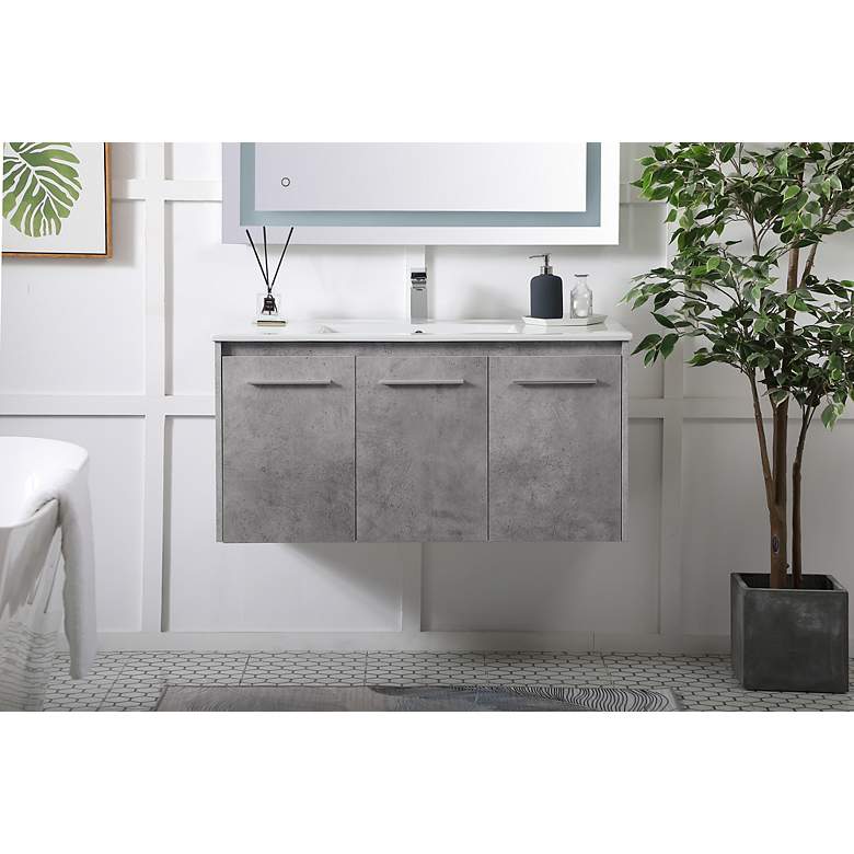 Image 3 40 Inch Single Bathroom Floating Vanity more views
