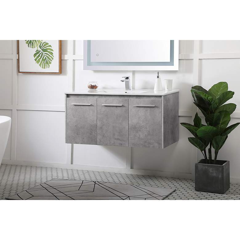 Image 4 40 Inch Single Bathroom Floating Vanity more views