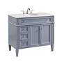 3_40 Inch Single Bathroom Vanity Set In Grey more views