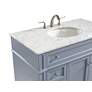 5_40 Inch Single Bathroom Vanity Set In Grey more views