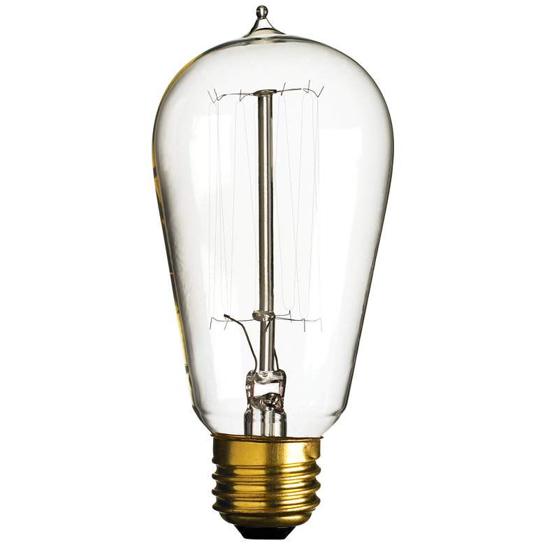 Image 1 40 Watt Edison Style Medium Base Light Bulb