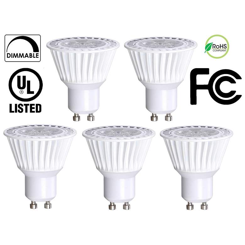 Image 1 40 Watt Equivalent Bioluz 6.5 Watt LED GU10 MR16 5-Pack