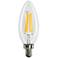 40 Watt Equivalent Clear 6 Watt LED E12 Torpedo Bulb
