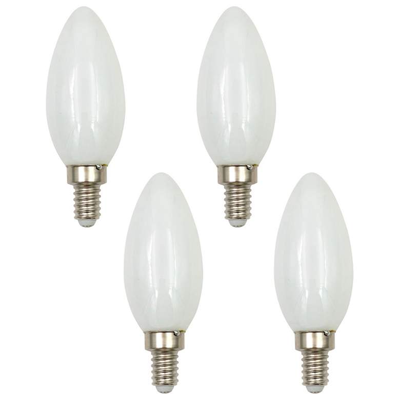 Image 1 40 Watt Equivalent Milky 4W LED Dimmable Candelabra 4-Pack