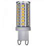 1_40 Watt Equivalent Satco 5W LED Clear G9 Double Loop T4 Light Bulb