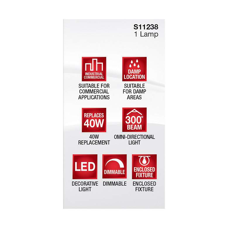 Image 5 40 Watt Equivalent Satco 5W LED Clear G9 Double Loop T4 Light Bulb more views