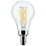 1_40 Watt Equivalent Satco Clear 5.5W LED Dimmable E12 2-Pack