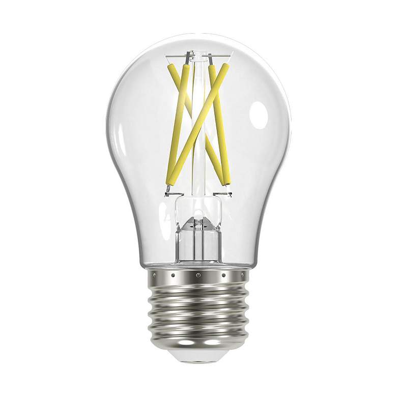 Image 1 40 Watt Equivalent Satco Clear 5W 2700K LED Dimmable E26 A15