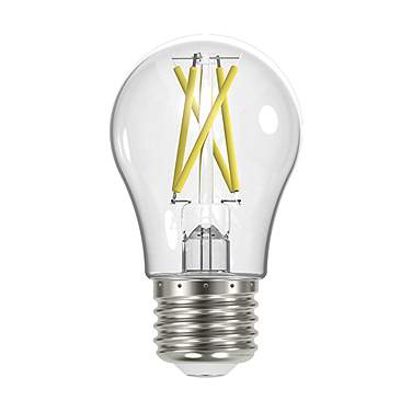 40 Watt Equivalent Satco Clear 5W 3000K LED Dimmable E26 A15