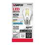 2_40 Watt Equivalent Satco Clear 5W 5000K LED Dimmable E26 A15 more views
