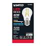 3_40 Watt Equivalent Satco Clear 5W 5000K LED Dimmable E26 A15 more views