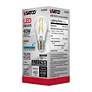 6_40 Watt Equivalent Satco Clear 5W 5000K LED Dimmable E26 A15 more views