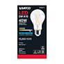 3_40 Watt Equivalent Satco Clear 5W 5000K LED Dimmable E26 A19 more views