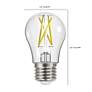 6_40 Watt Equivalent Satco Clear 5W 5000K LED Dimmable E26 A19 more views