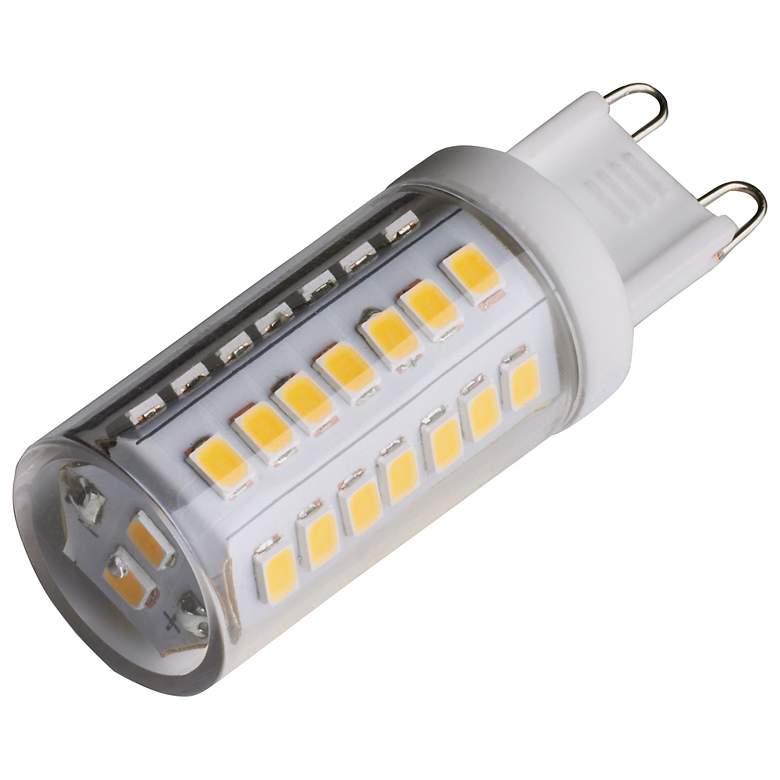 Image 2 40 Watt Equivalent Satco Clear 5W LED Dimmable Bi-Pin Bulb more views