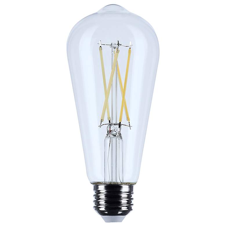 Image 1 40 Watt Equivalent Satco Clear 5W LED Dimmable Standard ST19