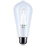 2_40 Watt Equivalent Satco Clear 5W LED Dimmable Standard ST19 more views