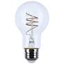 1_40 Watt Equivalent Satco Clear 6W LED Dimmable Standard Bulb