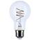 40 Watt Equivalent Satco Clear 6W LED Dimmable Standard Bulb