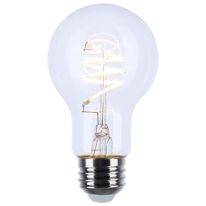 Image 2 40 Watt Equivalent Satco Clear 6W LED Dimmable Standard Bulb more views