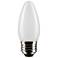 40 Watt Equivalent Satco Frost 4W LED Dimmable Standard Bulb