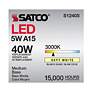 6_40 Watt Equivalent Satco Soft White 5W LED Dimmable Standard more views