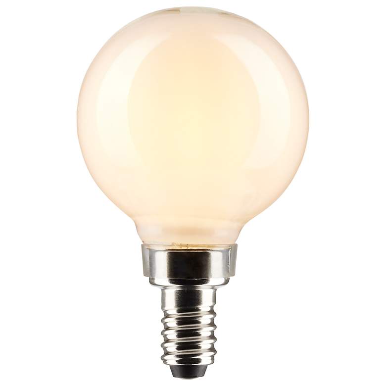 Image 2 40 Watt Equivalent Satco White 4.5W LED Dimmable E12 2-Pack more views