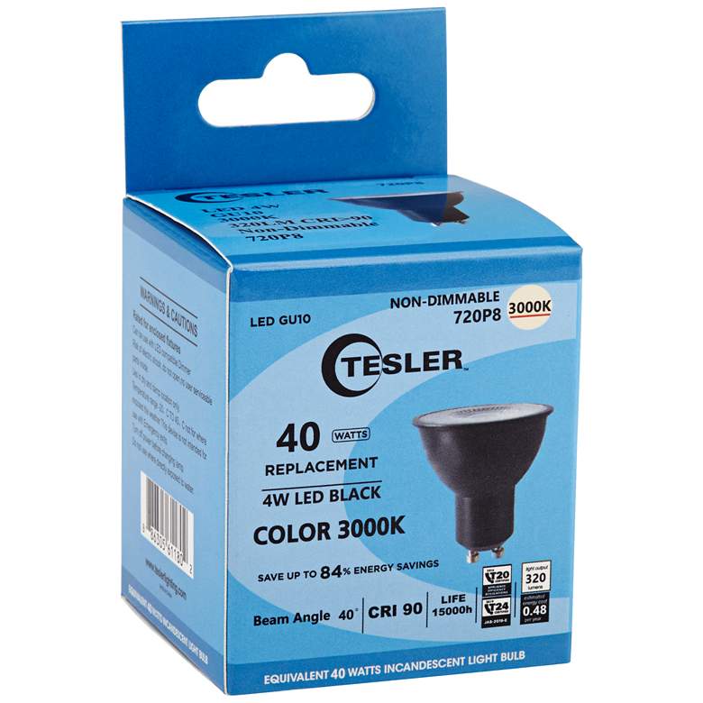 Image 2 40 Watt Equivalent Tesler 6W LED Non-Dimmable GU10 Bulb more views
