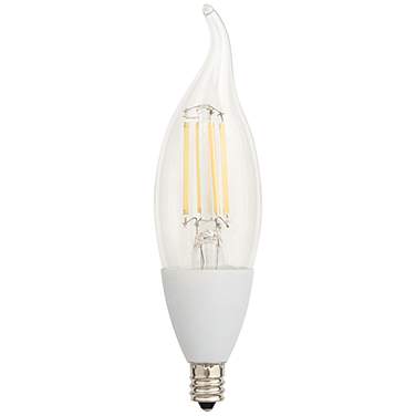 40 Watt Equivalent Tesler Clear 4W LED Dusk to Dawn E12 Bulb