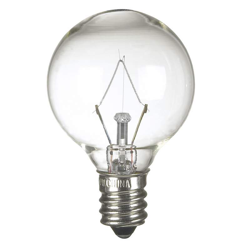 Image 1 40-Watt G-11 Krypton Clear Candelabra Base Bulb