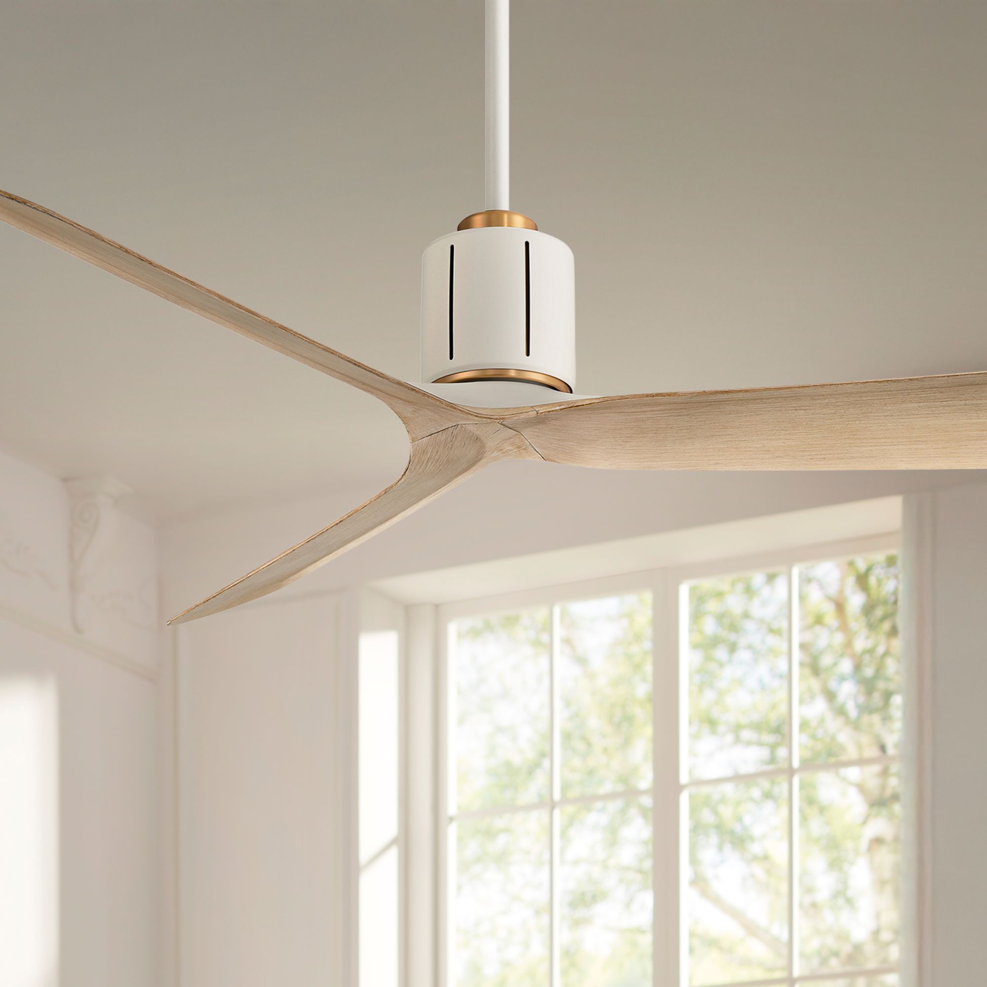 Watch A Video About the Casa Vieja Avo Matte White Indoor Ceiling Fan with Remote