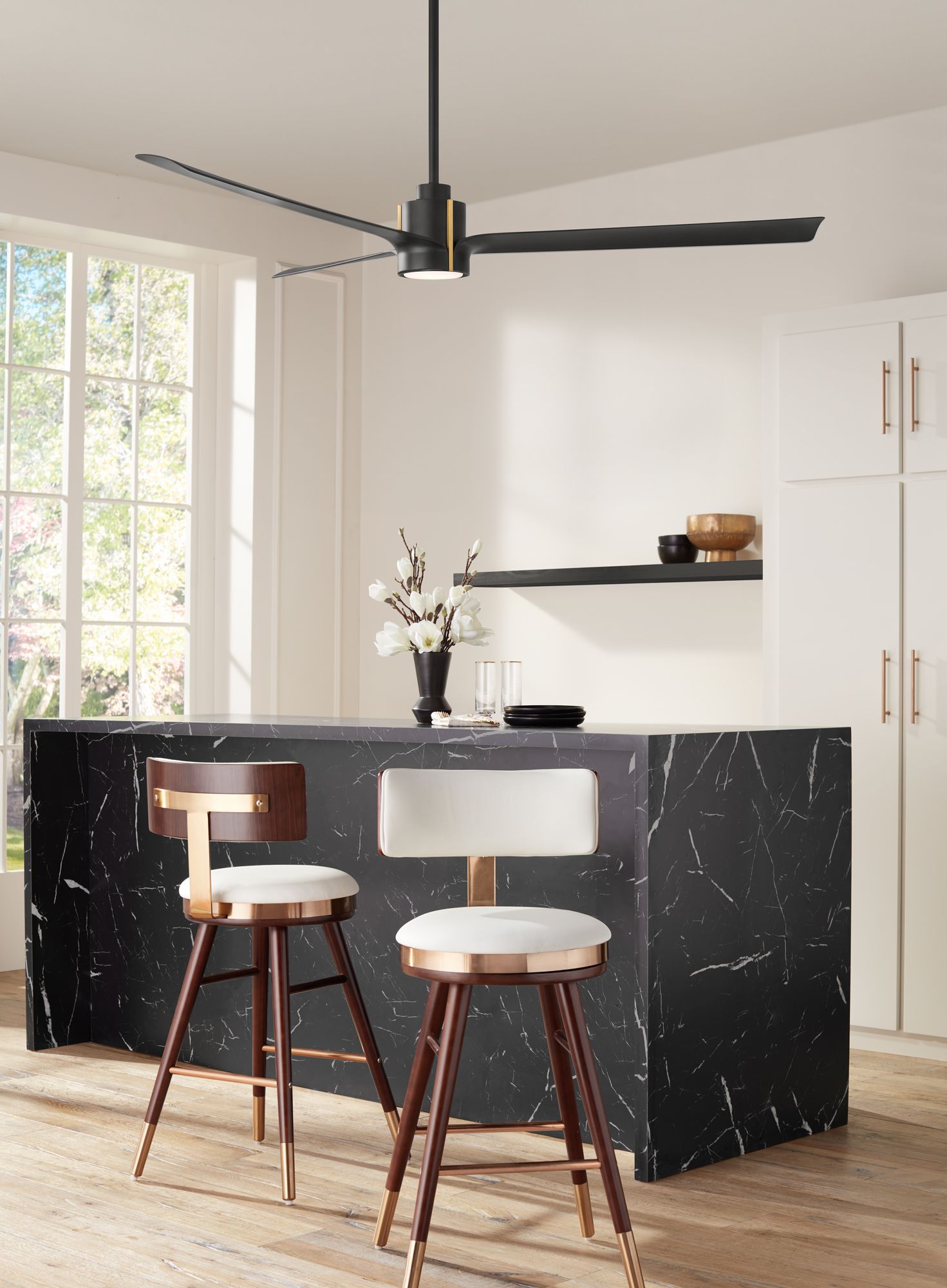 Watch A Video About the Casa Vieja Aero Matte Black LED Ceiling Fan with Remote