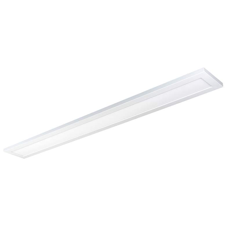 Image 1 40W; 5.5 in.; x 48 in.; Surface Mount LED Fixture; 4000K; White Finish