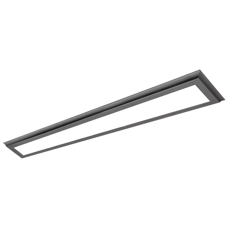 Image 1 40W; 7 in.; x 49 in.; Surface Mount LED Fixture; 3000K; Gun Metal Finish