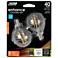 40W Equivalent 3.8W LED G16 Dimmable Filament Globe Bulb 2 Pack