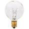 40W Equivalent 4W 2700K Clear Globe LED Candelabra Base Bulb by Satco